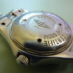 Showing the holes drilled in the back.