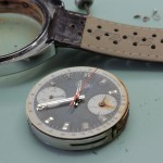 Movement removed from case