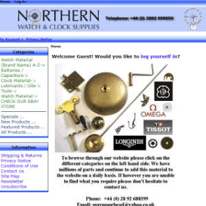 NORTHERN WATCH CLOCK SUPPLIES watchFIX