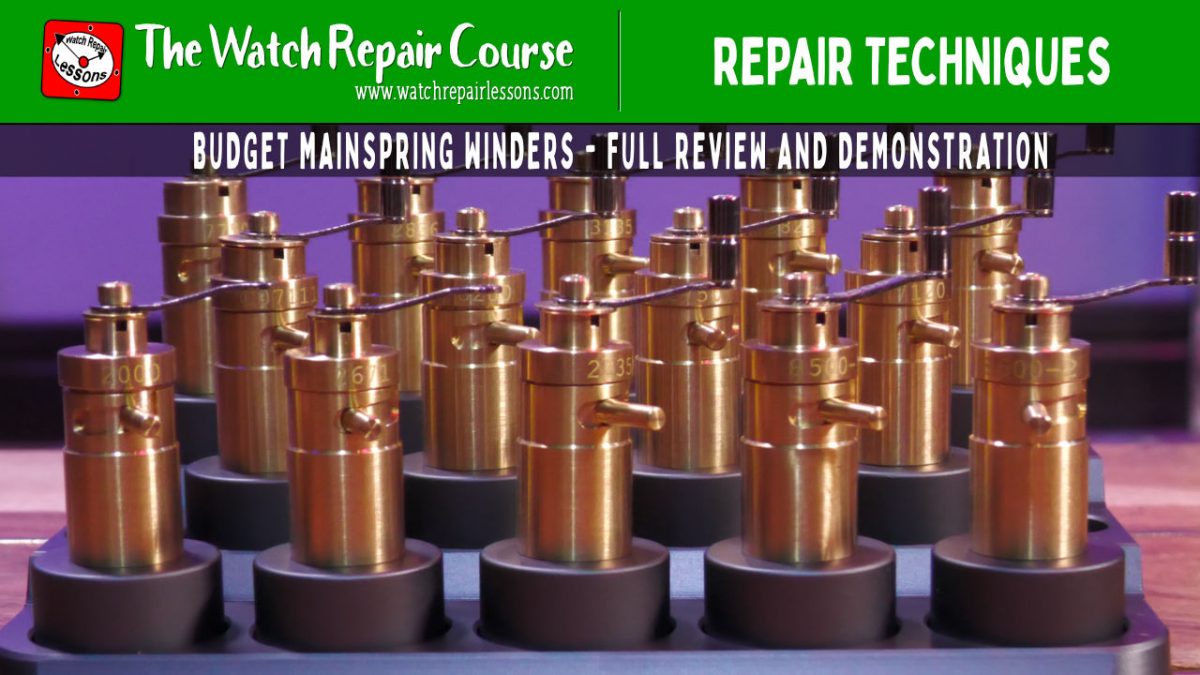 Cheap Mainspring Winders Are they any good? Full review and